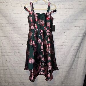 Aiden Aiden‎ Mattox Metallic Jacquard High Low Dress size 2 NWT